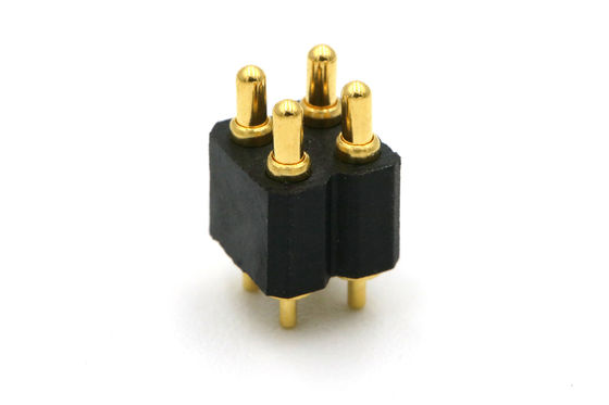 DIP Type 4 Pin Pogo Connector Double Row Pogo Pins Connector 2.54mm Pitch