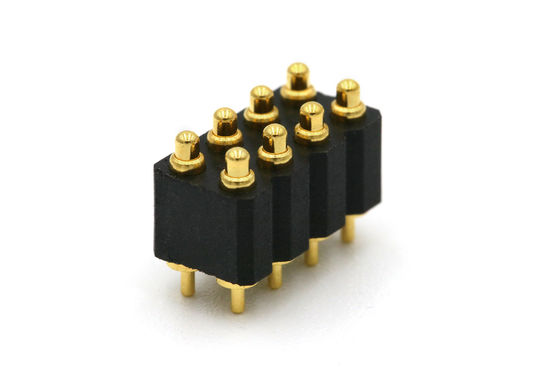 8pin Pogo Pin Connector 12V 2.54 Pitch Connector Double Row