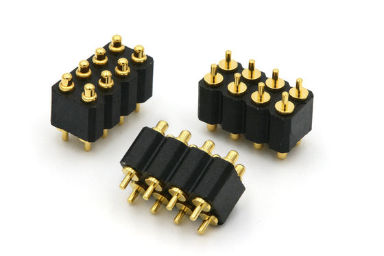 8pin Pogo Pin Connector 12V 2.54 Pitch Connector Double Row