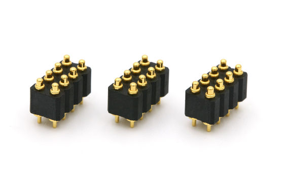 8pin Pogo Pin Connector 12V 2.54 Pitch Connector Double Row