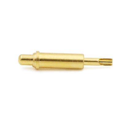 Gold Plating Solder Cup Pins Male Spring Loaded Contact Pin 2A For Medical Product