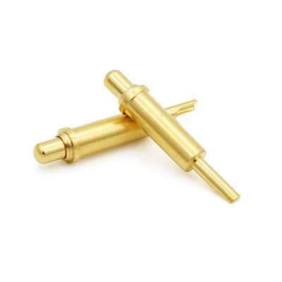 Gold Plating Solder Cup Pins Male Spring Loaded Contact Pin 2A For Medical Product