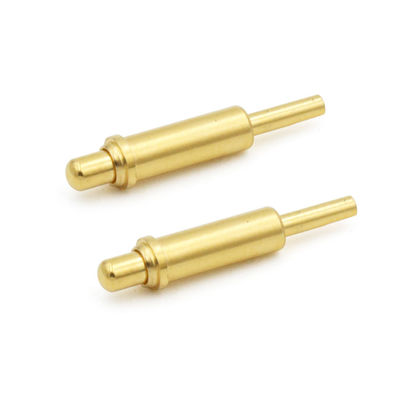 Gold Plating Solder Cup Pins Male Spring Loaded Contact Pin 2A For Medical Product