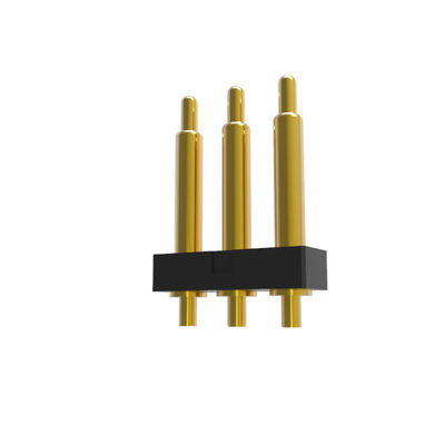 Standard 2.54 Mm Pitch Connector Gold Plating 3 Pin Pogo Connector 12V For Data Acquisition Devices