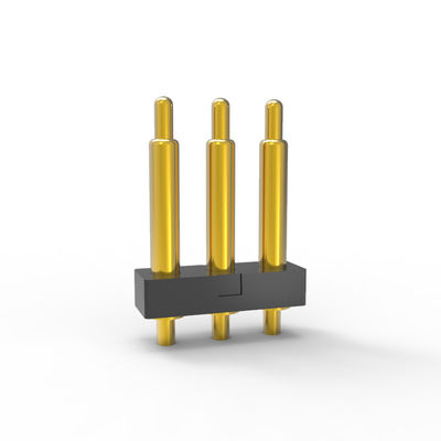 Standard 2.54 Mm Pitch Connector Gold Plating 3 Pin Pogo Connector 12V For Data Acquisition Devices
