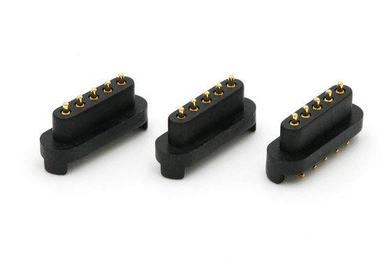 Male And Female Pogo Pin Connector 2.5mm Pitch Spring Loaded Pin Connector Right Angle