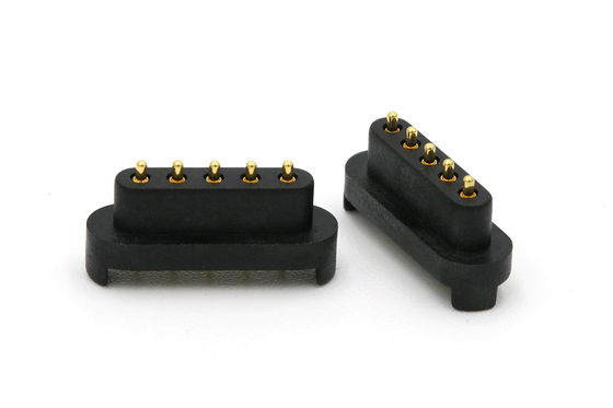 Male And Female Pogo Pin Connector 2.5mm Pitch Spring Loaded Pin Connector Right Angle
