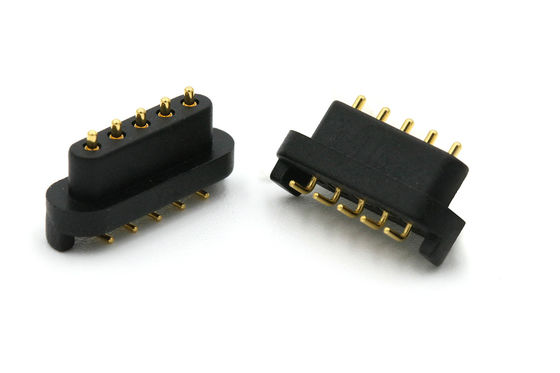 Male And Female Pogo Pin Connector 2.5mm Pitch Spring Loaded Pin Connector Right Angle