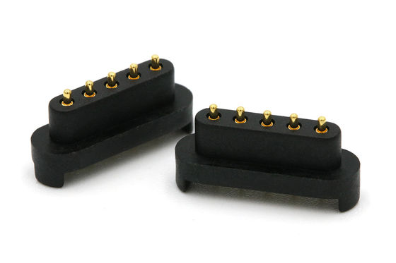 Male And Female Pogo Pin Connector 2.5mm Pitch Spring Loaded Pin Connector Right Angle