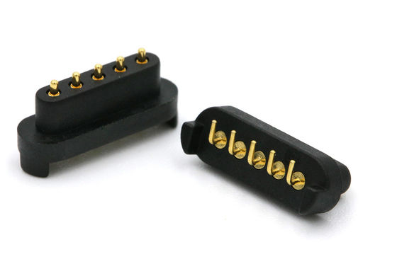 Male And Female Pogo Pin Connector 2.5mm Pitch Spring Loaded Pin Connector Right Angle