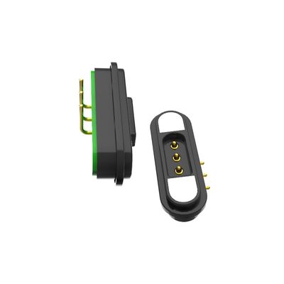 5A 3 Pin Magnetic Connector Right Angle Magnetic Pogo Pin Connectors 2.80mm Pitch