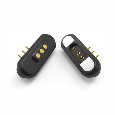 5A 3 Pin Magnetic Connector Right Angle Magnetic Pogo Pin Connectors 2.80mm Pitch