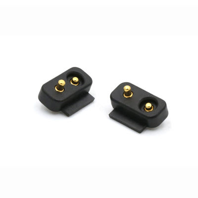 Gold Plating 2 Pin Pogo Connector DIP Type Spring Loaded Pogo Pins High Temperature Resistance