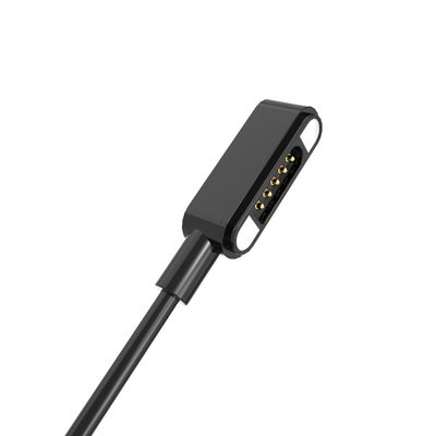 Spring loaded Magnetic Cable Connector 5 Pin Magnetic Data Connector Black
