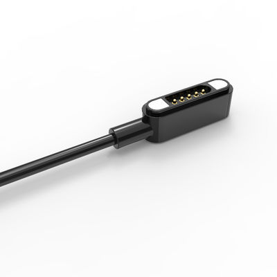 Spring loaded Magnetic Cable Connector 5 Pin Magnetic Data Connector Black