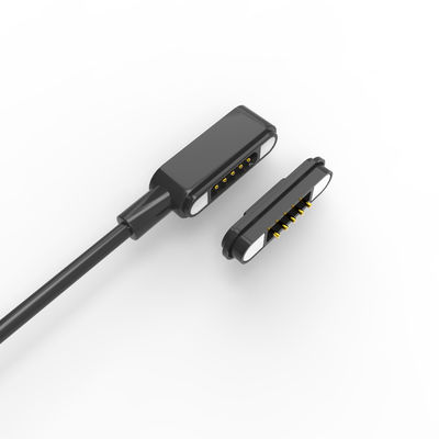 Spring loaded Magnetic Cable Connector 5 Pin Magnetic Data Connector Black
