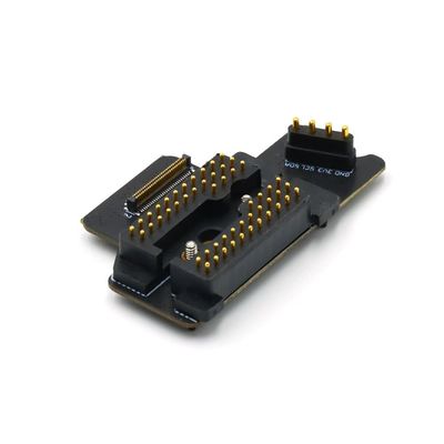 52pin Pogo Pin Connector Gold Plating Spring Loaded Connector With PA9T Housing