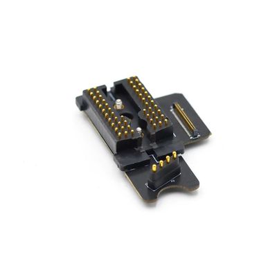52pin Pogo Pin Connector Gold Plating Spring Loaded Connector With PA9T Housing
