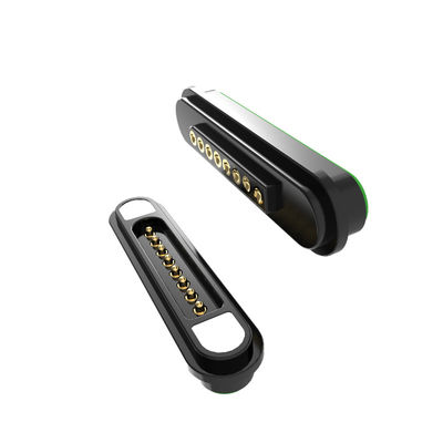 Right Angle Magnetic Connectors 8 Pin Spring Loaded Connector Male Female