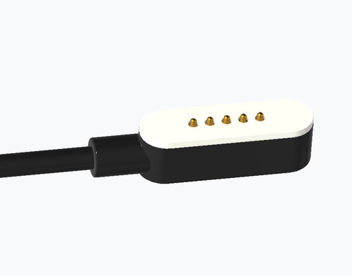 5 Pin Magnetic Cable Connector 2.54mm Pitch Spring Loaded Wire Connectors Customized
