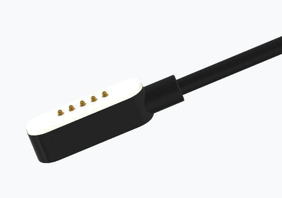 5 Pin Magnetic Cable Connector 2.54mm Pitch Spring Loaded Wire Connectors Customized