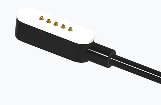 5 Pin Magnetic Cable Connector 2.54mm Pitch Spring Loaded Wire Connectors Customized