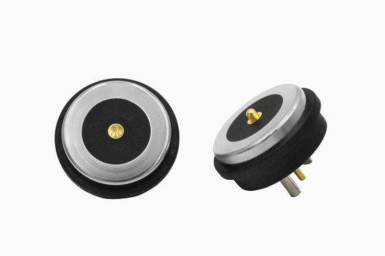 10.5mm Round Magnetic Connector Waterproof 12v Magnetic Power Connector Black / Silver