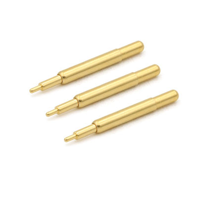 Customized Brass Pogo Pin Double Head Spring Loaded Test Pins 12V