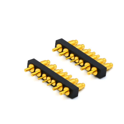 Through Hole Pogo Connectors 7 Pin Spring Pin Connector DIP Type