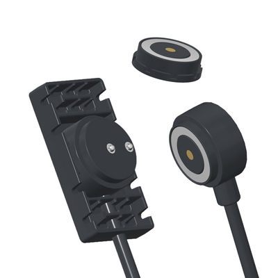 High Current 10A Male Female Magnetic 2P Pogo Charger Cable Connector With TPC Plug