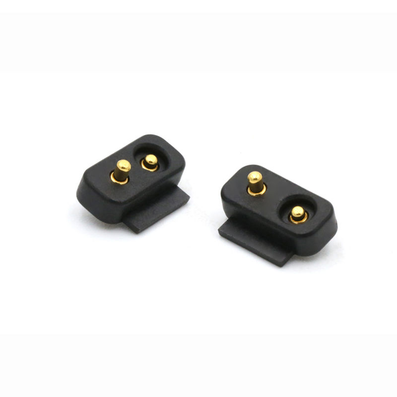 Gold Plating 2 Pin Pogo Connector DIP Type Spring Loaded Pogo Pins High Temperature Resistance