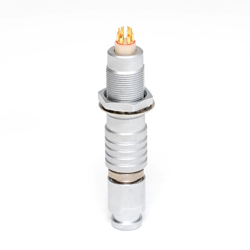 Compatible Male Female Medical LM Push Pull Metal Connectors And Circular Cables 