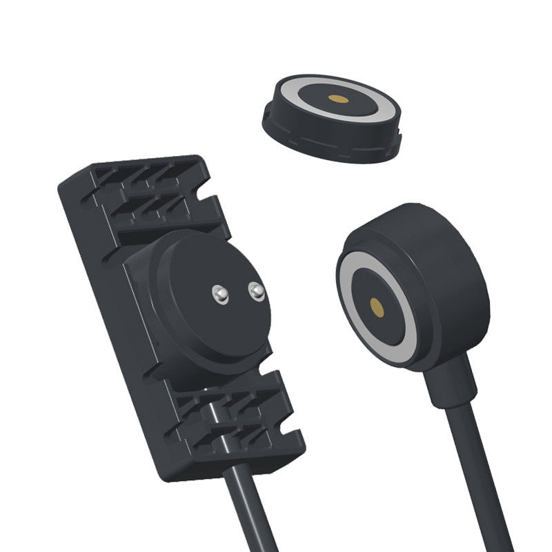 High Current 10A Male Female Magnetic 2P Pogo Charger Cable Connector With TPC Plug